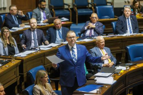 MIKE DEAL / FREE PRESS files
                                Tory MLA Wayne Ewasko was ejected for a comment directed at Premier Wab Kinew.